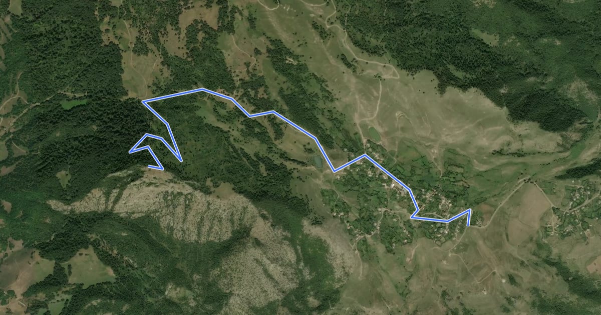 Маршрут Ապակեքարի արահետ на спутниковом снимке