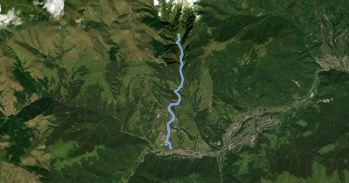 Маршрут Alternative Path to TCT на спутниковом снимке