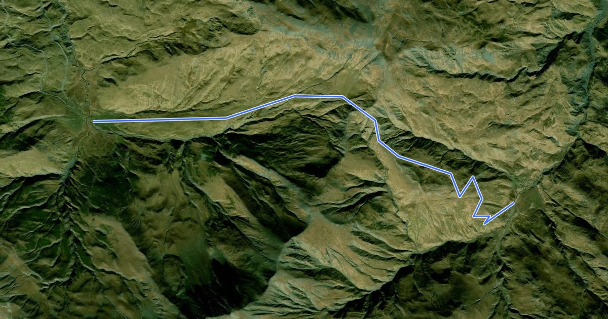 Маршрут Chanchakhi Pass Trail (no trail markers) на спутниковом снимке