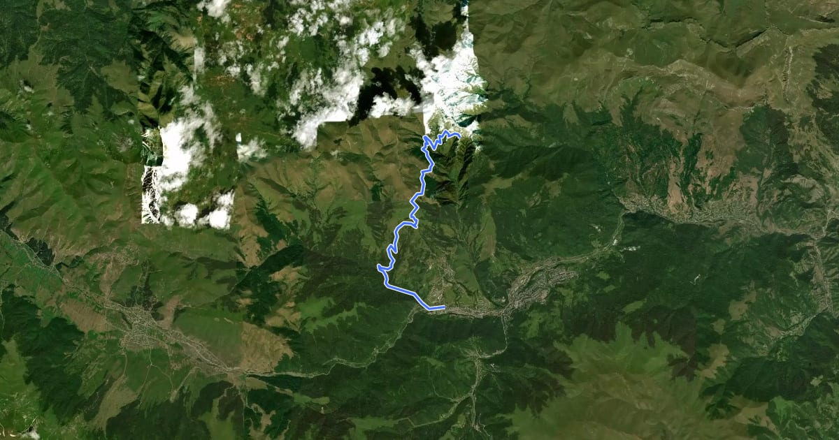 Маршрут Dilijan National Park Trail на спутниковом снимке