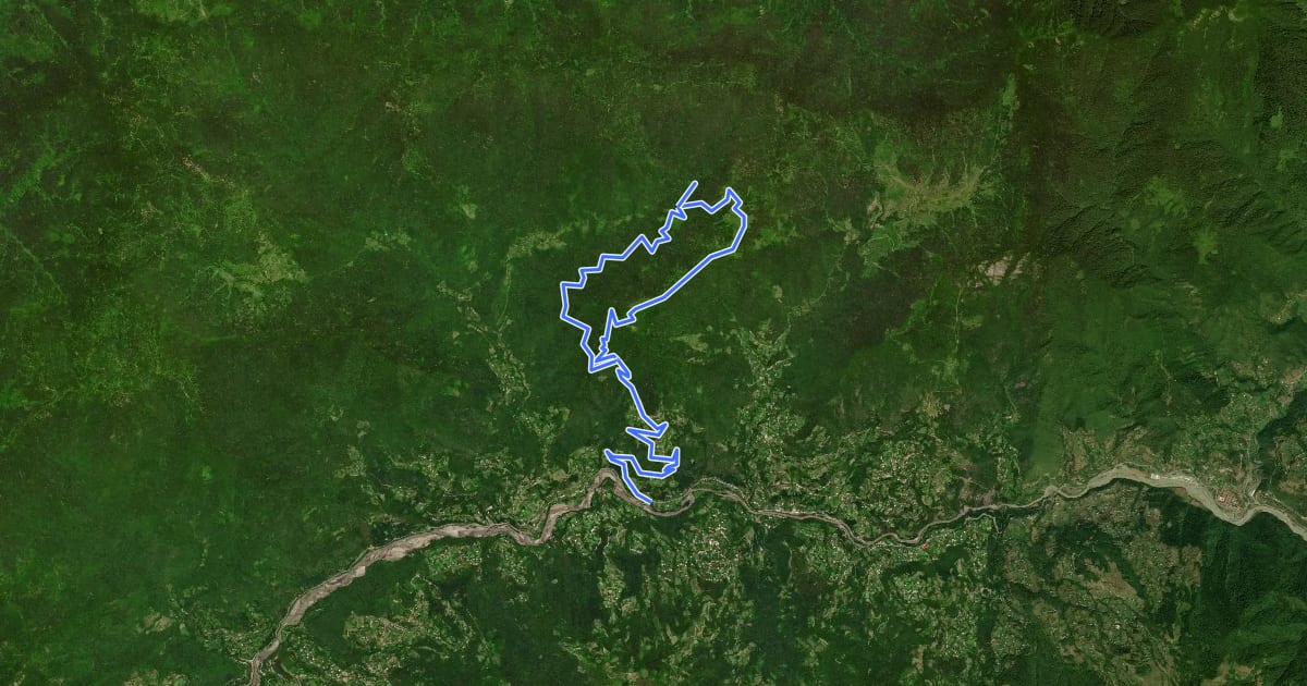 Маршрут GOBRONETI CIRCULAR-HIKING на спутниковом снимке