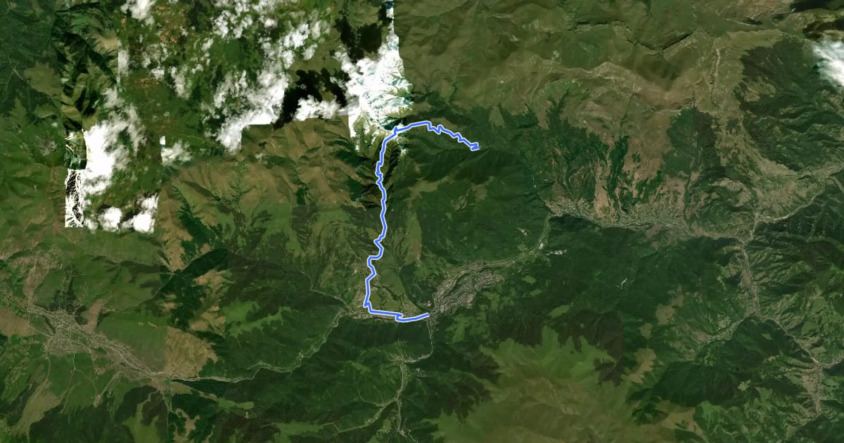 Маршрут Haghartsin Monastery – Dilijan (Shamakhyan) на спутниковом снимке