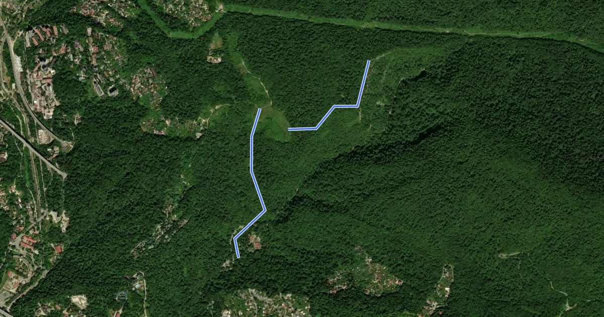 Маршрут Hanaobodam Trail на спутниковом снимке