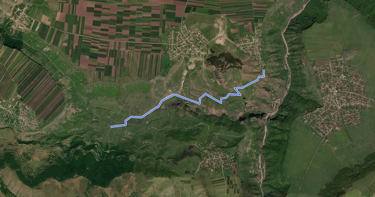 Маршрут Hnevank (Bridge) – Tsater на спутниковом снимке