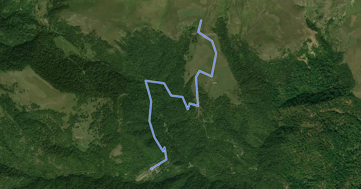 Маршрут Hovk/Ijevan/Haghartsin Junction – Haghartsin Monastery на спутниковом снимке