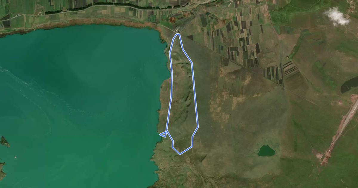 Маршрут Kartsachi Lake на спутниковом снимке