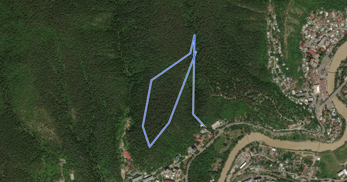 Маршрут National Park Information Tail на спутниковом снимке