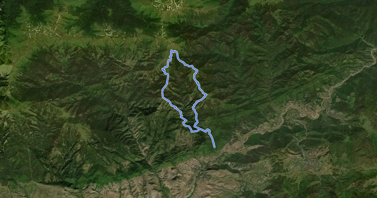 Маршрут Panorama Trail на спутниковом снимке