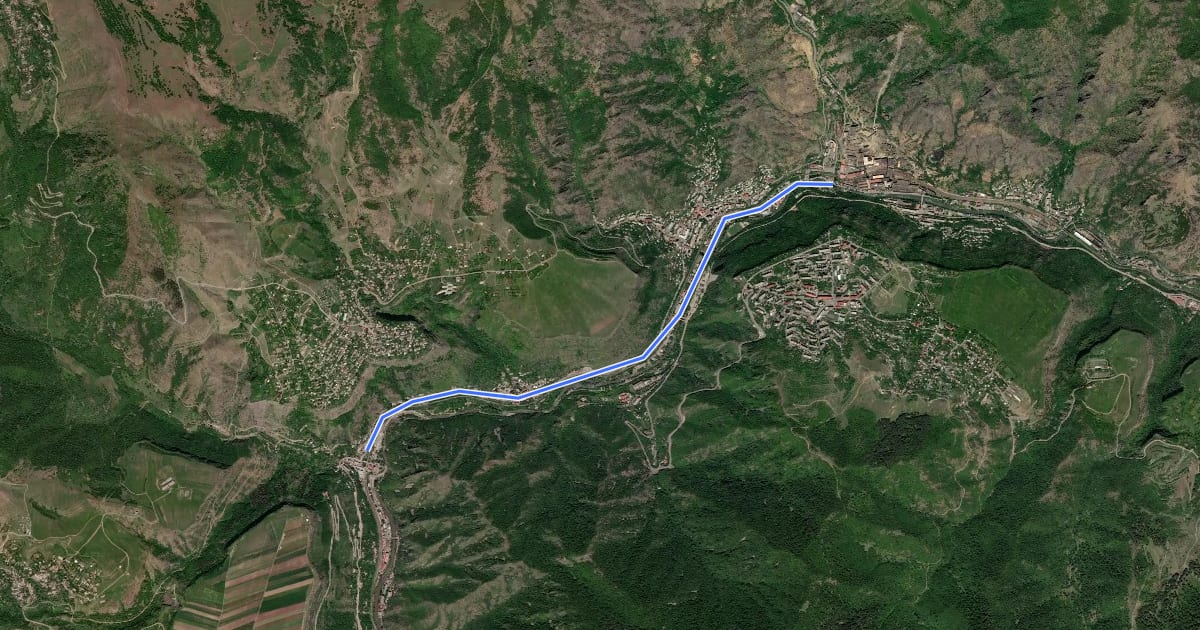Маршрут Sanahin Kayaran – Sanahin Bridge (TCT) на спутниковом снимке