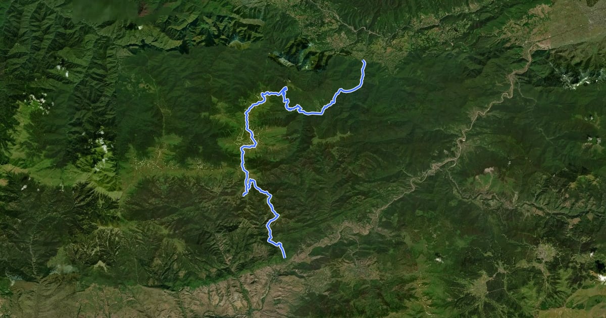 Маршрут St. Andrew’s Trail на спутниковом снимке