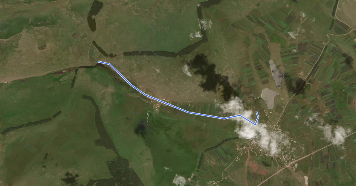 Маршрут Sulda Wetland на спутниковом снимке