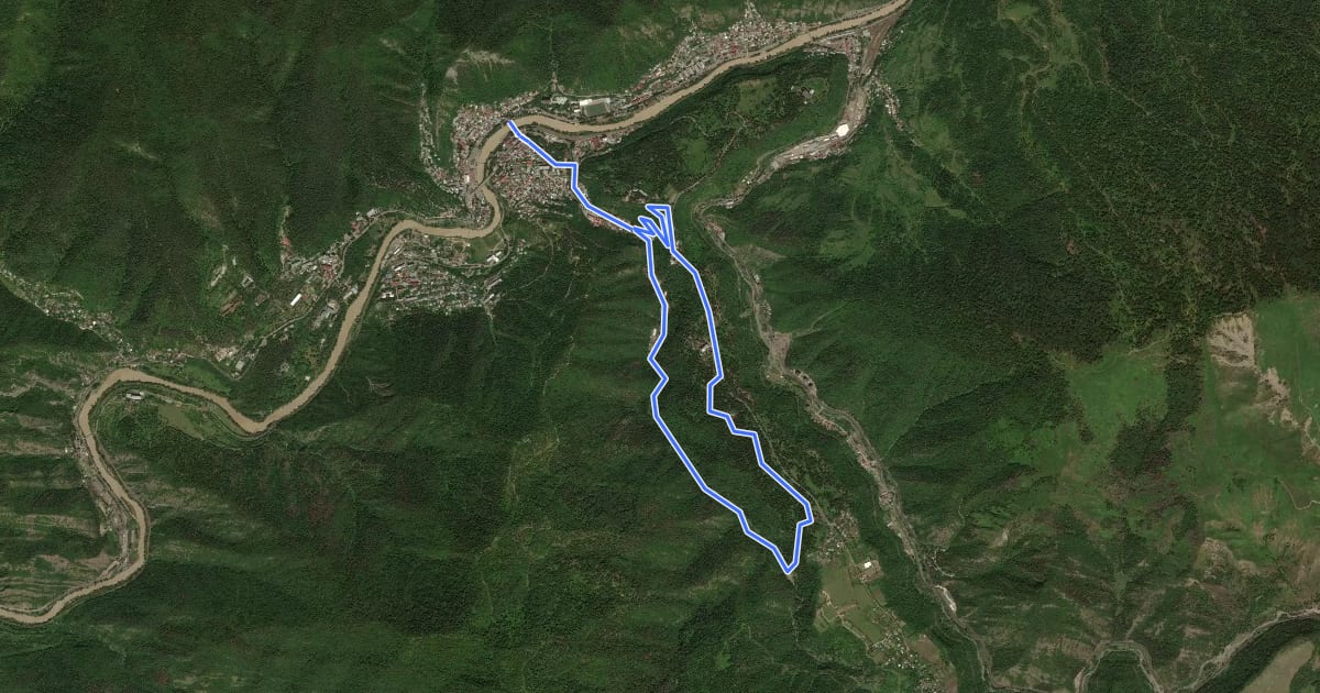 Маршрут Trail 1: 19th c. на спутниковом снимке