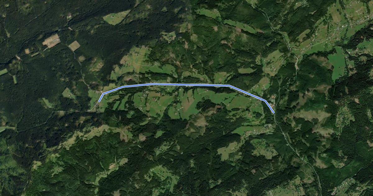 Маршрут 005a на спутниковом снимке