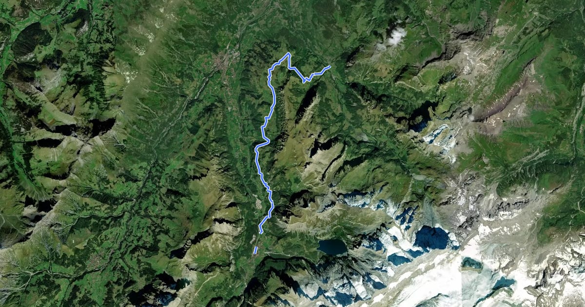 Маршрут 01-Lötschberg Panoramaweg на спутниковом снимке