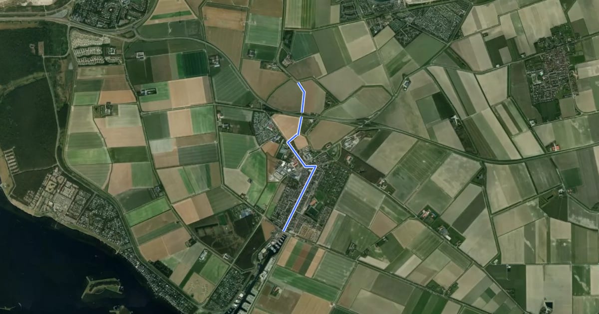 Маршрут 06-18 на спутниковом снимке