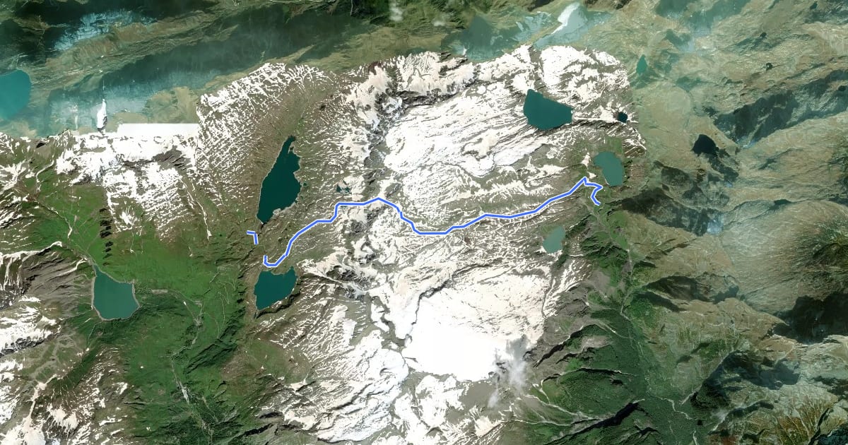 Маршрут 09S - Robiei - Rifugio Maria Luisa на спутниковом снимке