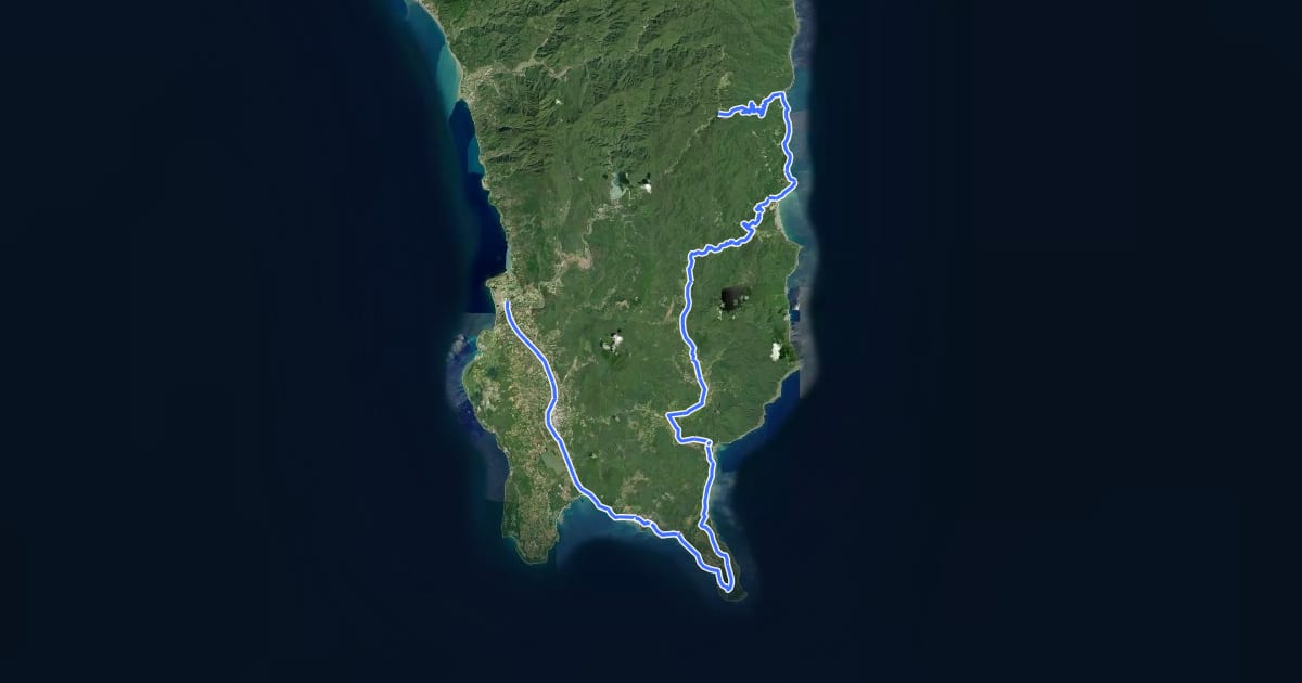 Маршрут 環島1-20號線(逆時針) на спутниковом снимке