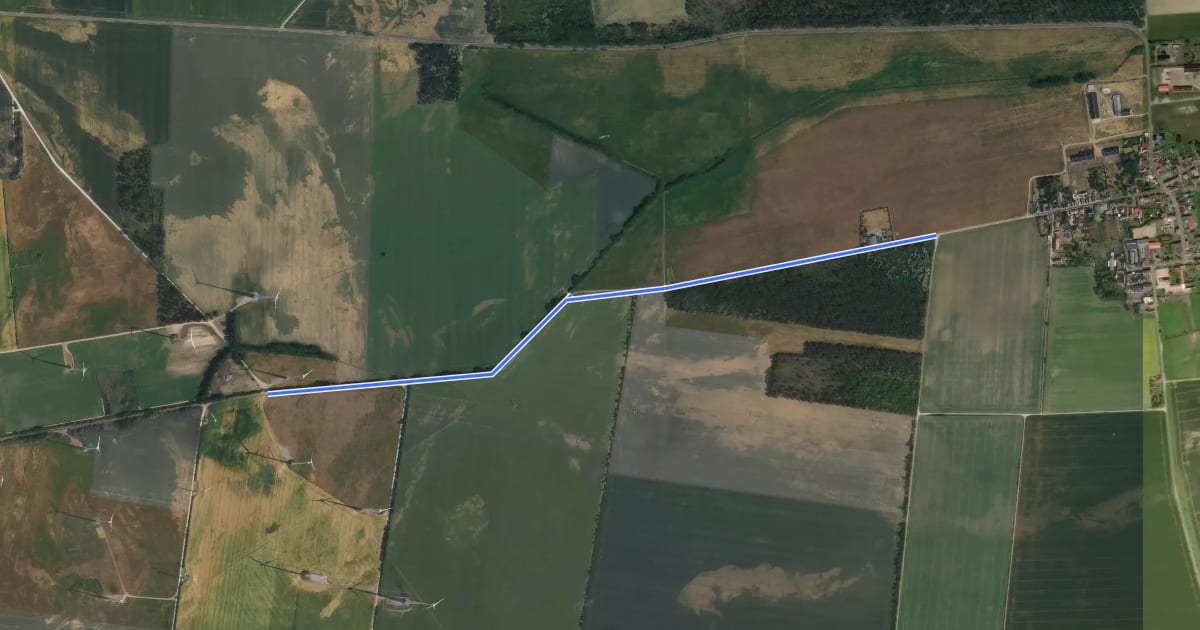 Маршрут 1-49 Büden NW-Wörmlitz W на спутниковом снимке