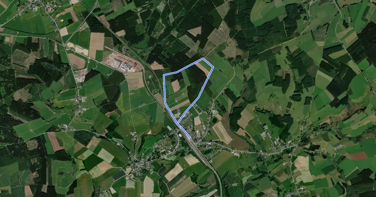 Маршрут 1. Les Jarbages на спутниковом снимке