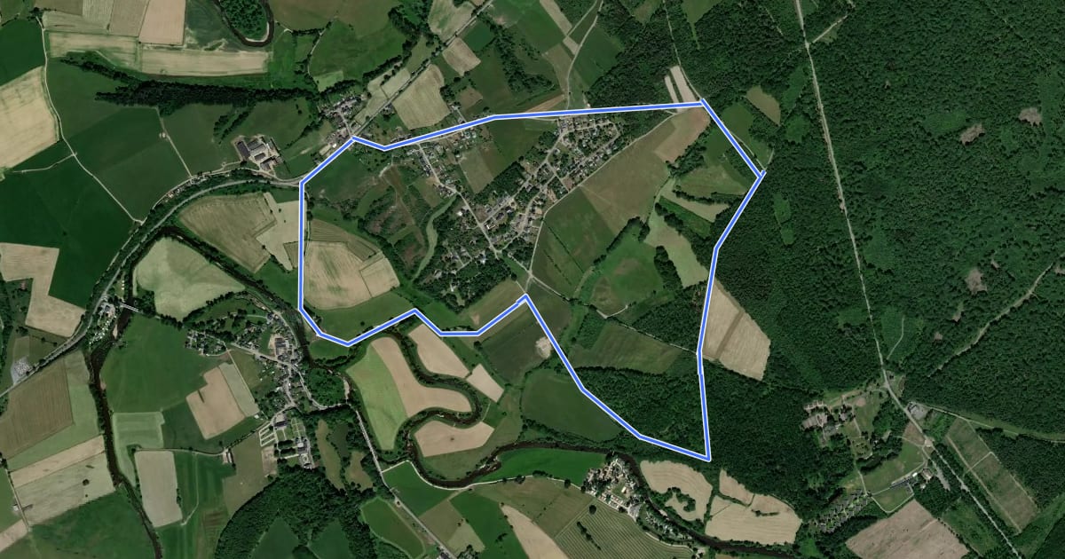 Маршрут 1. Monteuville на спутниковом снимке