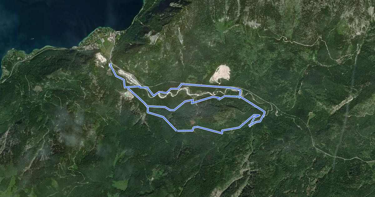 Маршрут 10: Eibenberg-Rundwanderweg на спутниковом снимке