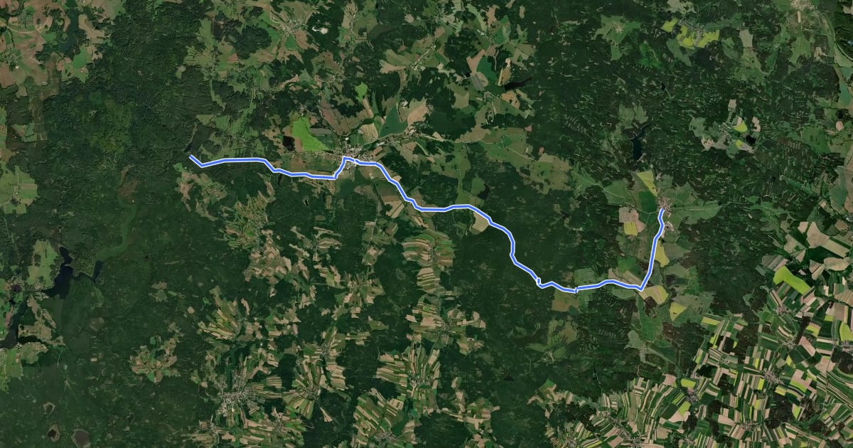 Маршрут 1007 Peršlák - Staré Město pod Landštejnem на спутниковом снимке