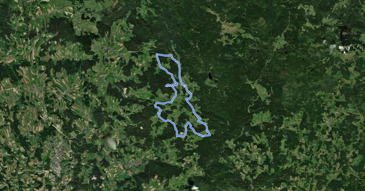 Маршрут 104 Sandl Runde Moutainbike на спутниковом снимке