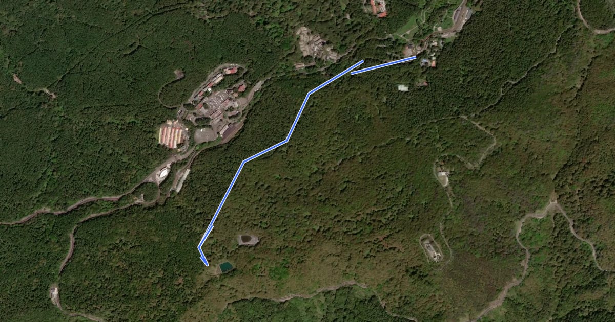 Маршрут 水山步道 на спутниковом снимке