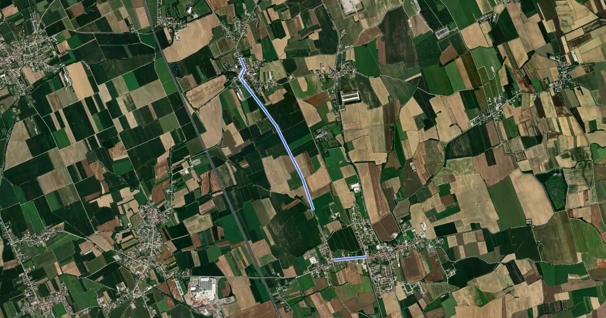 Маршрут 10mila passi S.Maria la Longa - La via delle ville - nord на спутниковом снимке