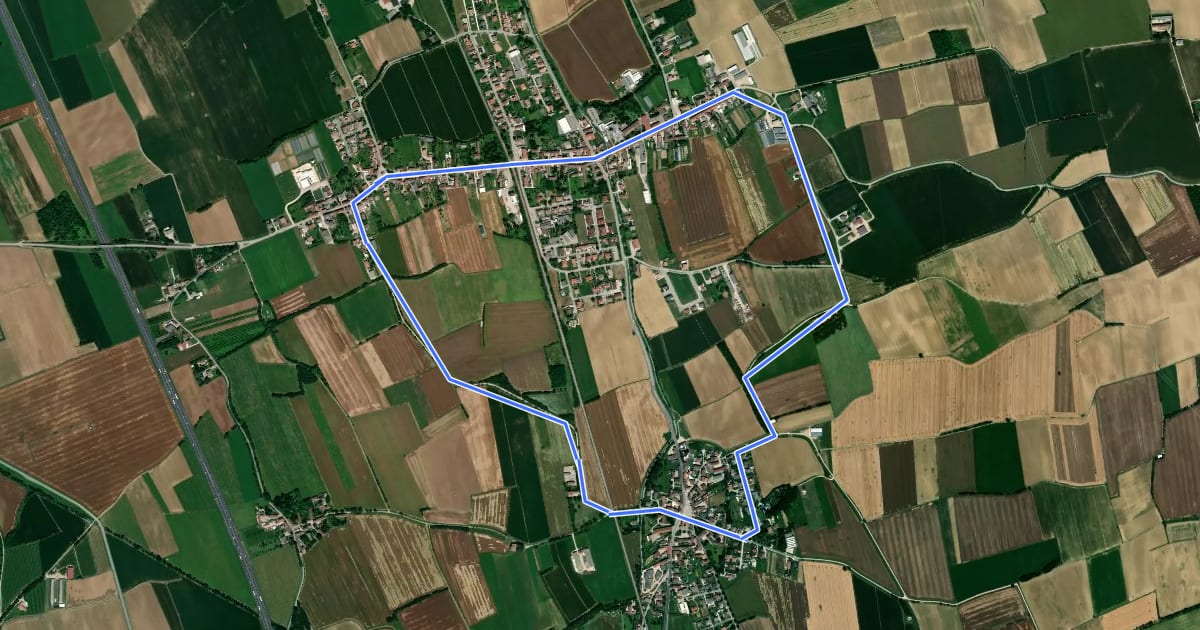 Маршрут 10mila passi S.Maria la Longa - La via delle ville - sud на спутниковом снимке