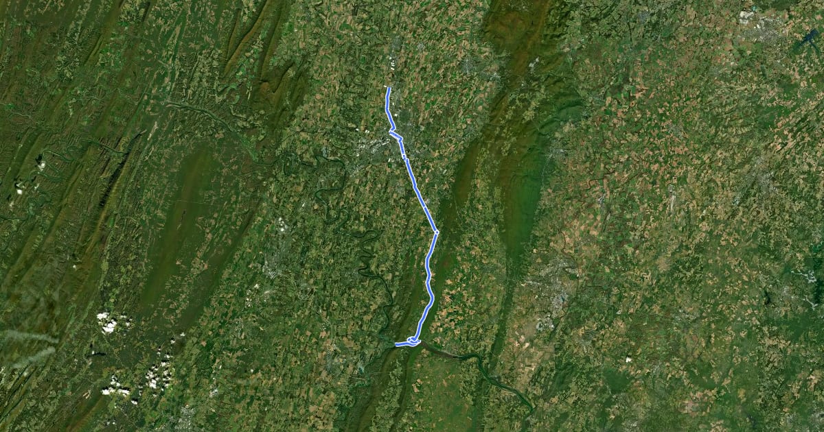 Маршрут 11 (Maryland) на спутниковом снимке
