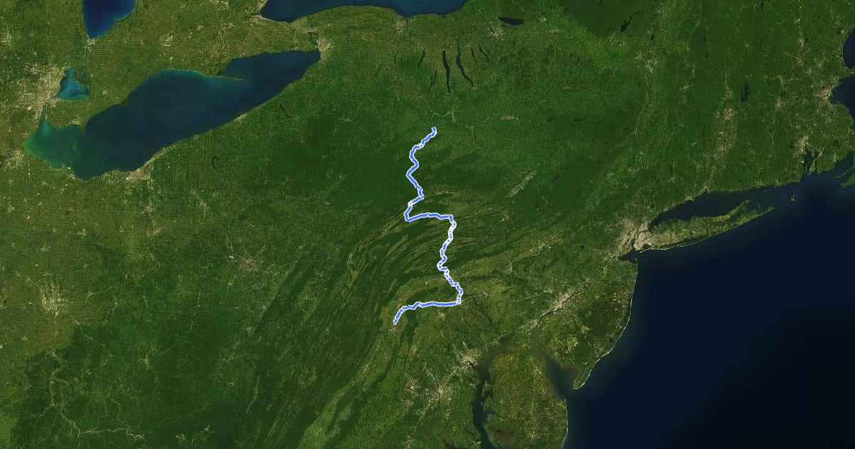 Маршрут 11 (Pennsylvania) на спутниковом снимке