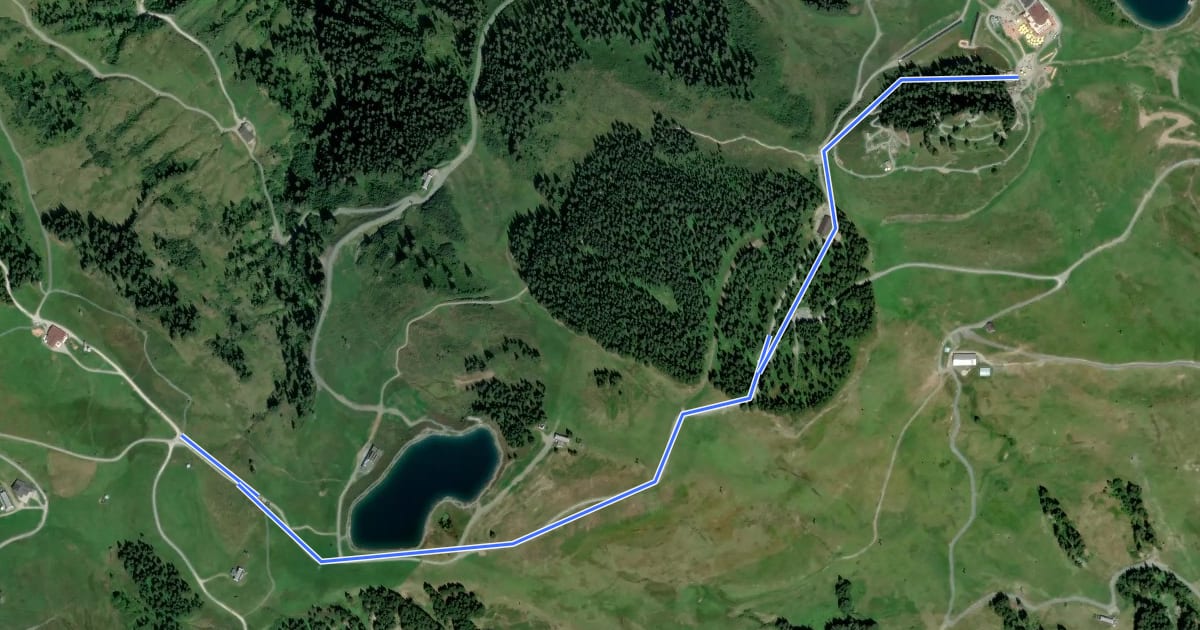 Маршрут [11] Wanderweg - Brandstadl на спутниковом снимке