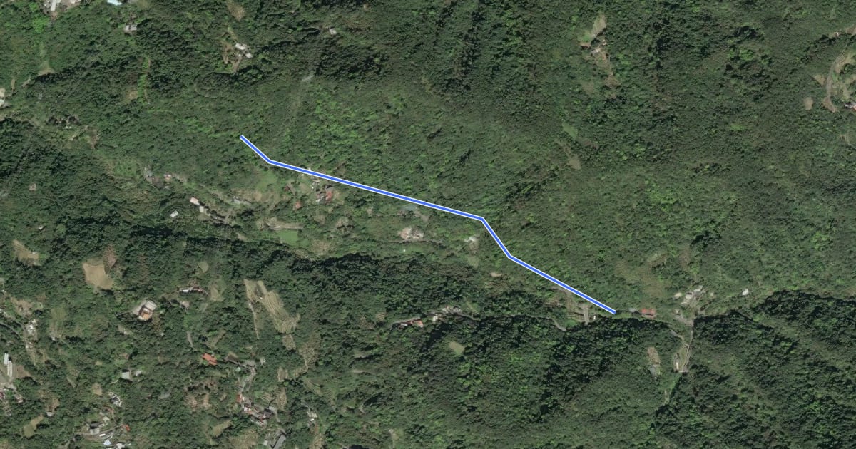 Маршрут 岐山古道 на спутниковом снимке