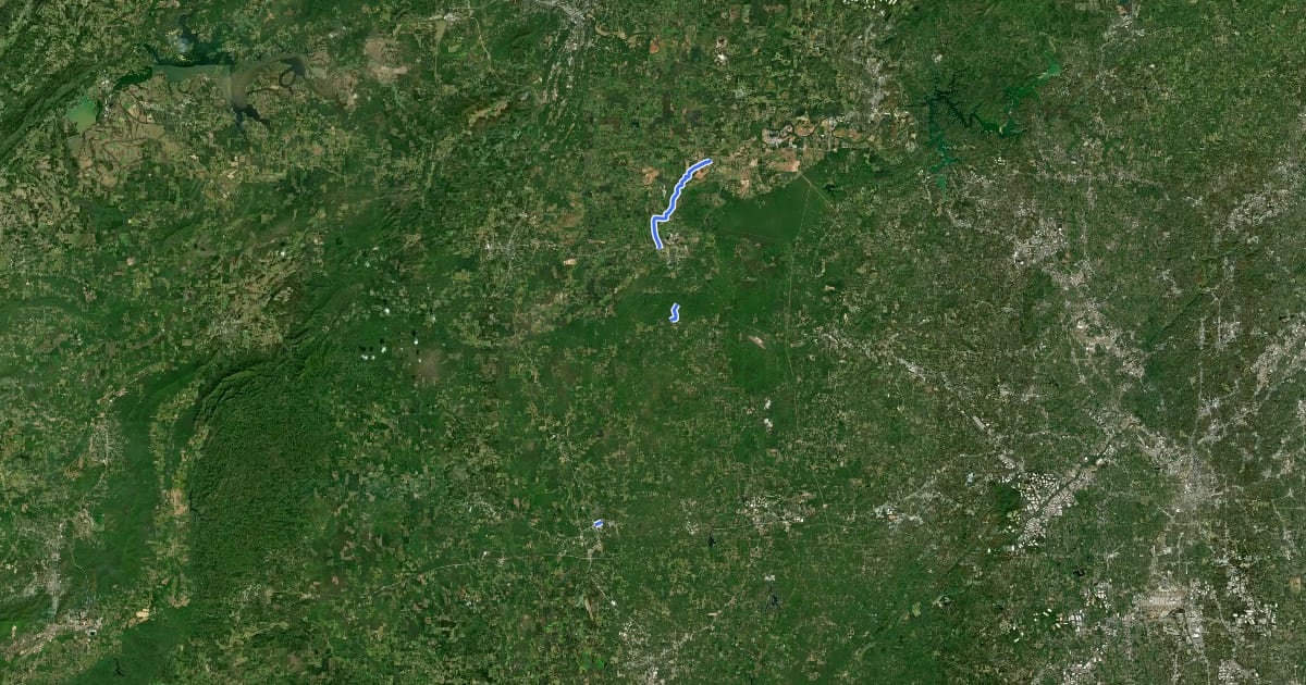 Маршрут 117 на спутниковом снимке