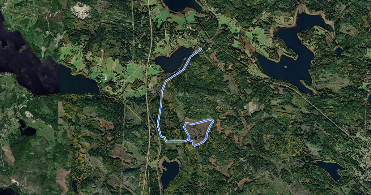 Маршрут 11km на спутниковом снимке