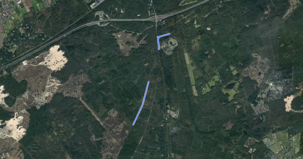 Маршрут 12-71 на спутниковом снимке