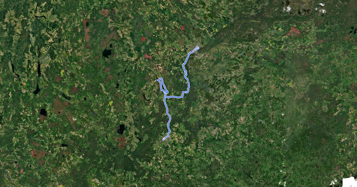 Маршрут 121: Valmiera - Cēsis на спутниковом снимке