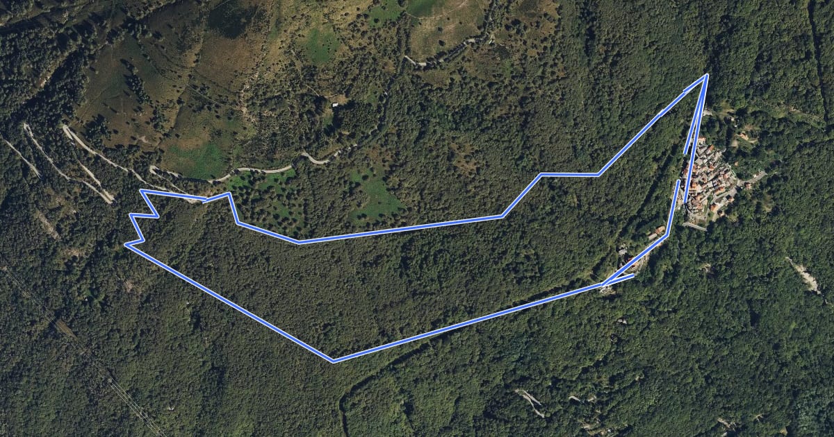 Маршрут 121F Giro Panoramico на спутниковом снимке