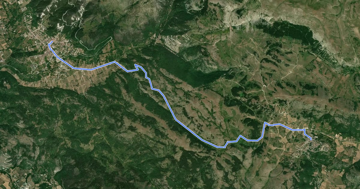 Маршрут 125 на спутниковом снимке
