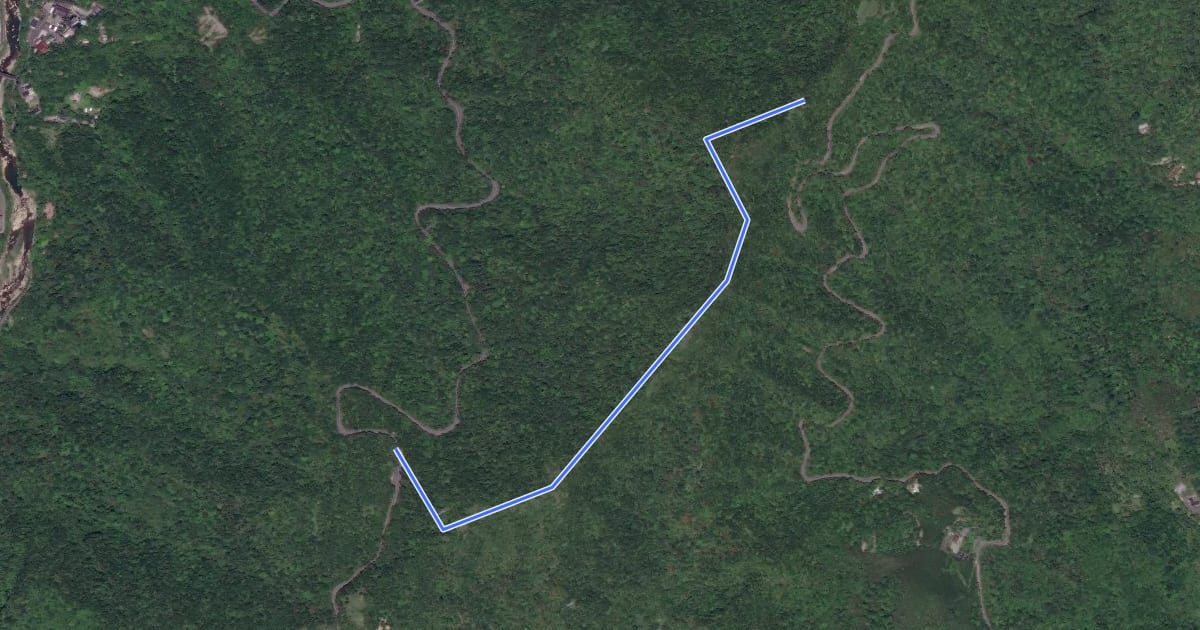 Маршрут 三貂大崙登山路線 на спутниковом снимке
