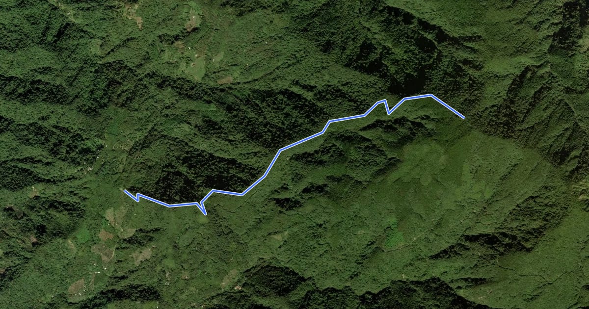 Маршрут 鳶嘴山西稜線川棟林道 на спутниковом снимке