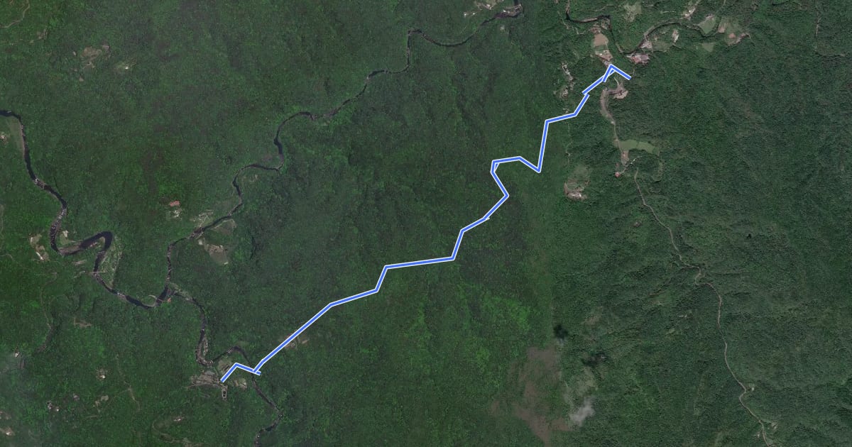 Маршрут 溪尾寮古道 на спутниковом снимке