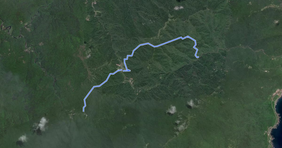 Маршрут 烏山古道 на спутниковом снимке