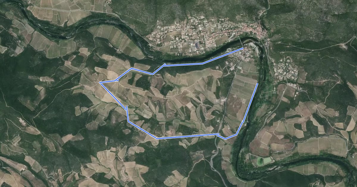 Маршрут 13 на спутниковом снимке