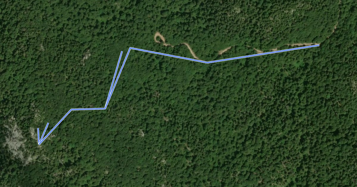 Маршрут 13 km - Vrh Samarskih stijena на спутниковом снимке