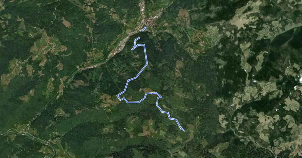 Маршрут 130 ~ Pot kurirjev in vezistov NOV Slovenije на спутниковом снимке