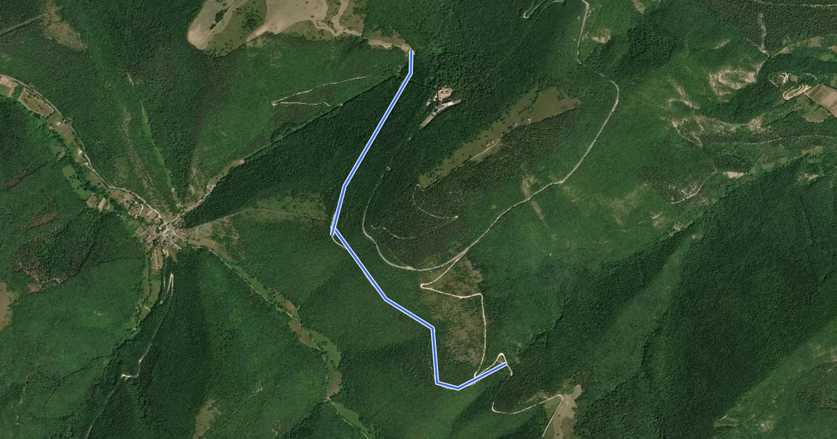 Маршрут 130B на спутниковом снимке