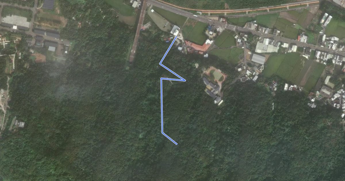 Маршрут 文山步道 на спутниковом снимке