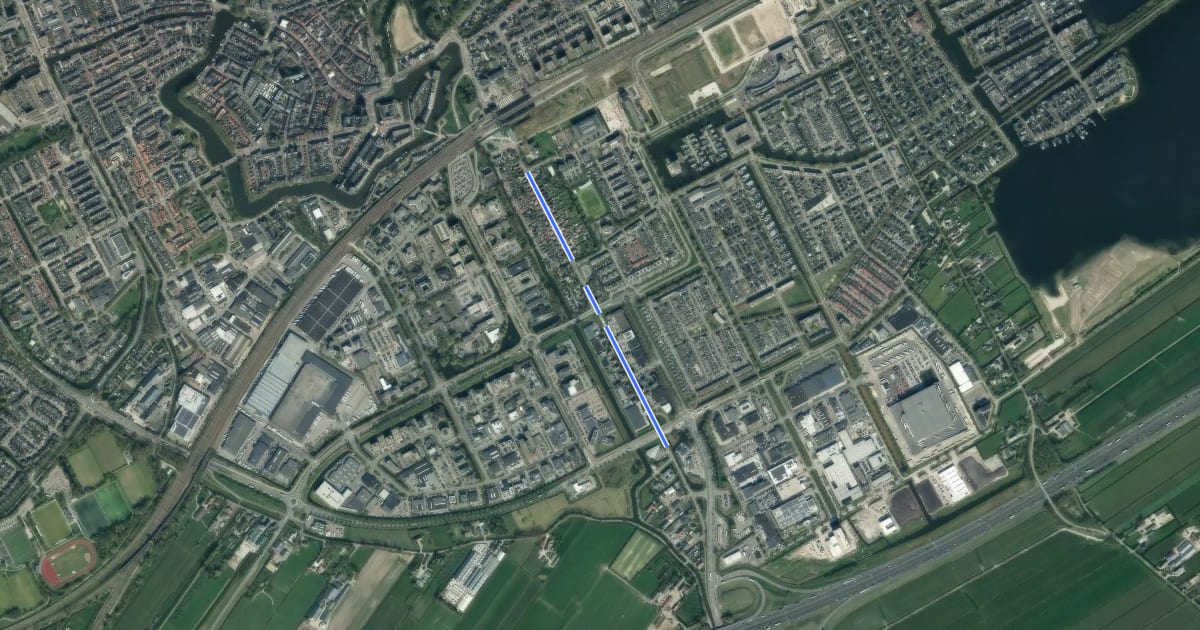 Маршрут 14-39 на спутниковом снимке